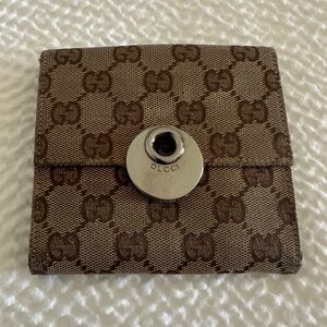 GUCCI Jacquard GG  Logo‎ Bifold Wallet